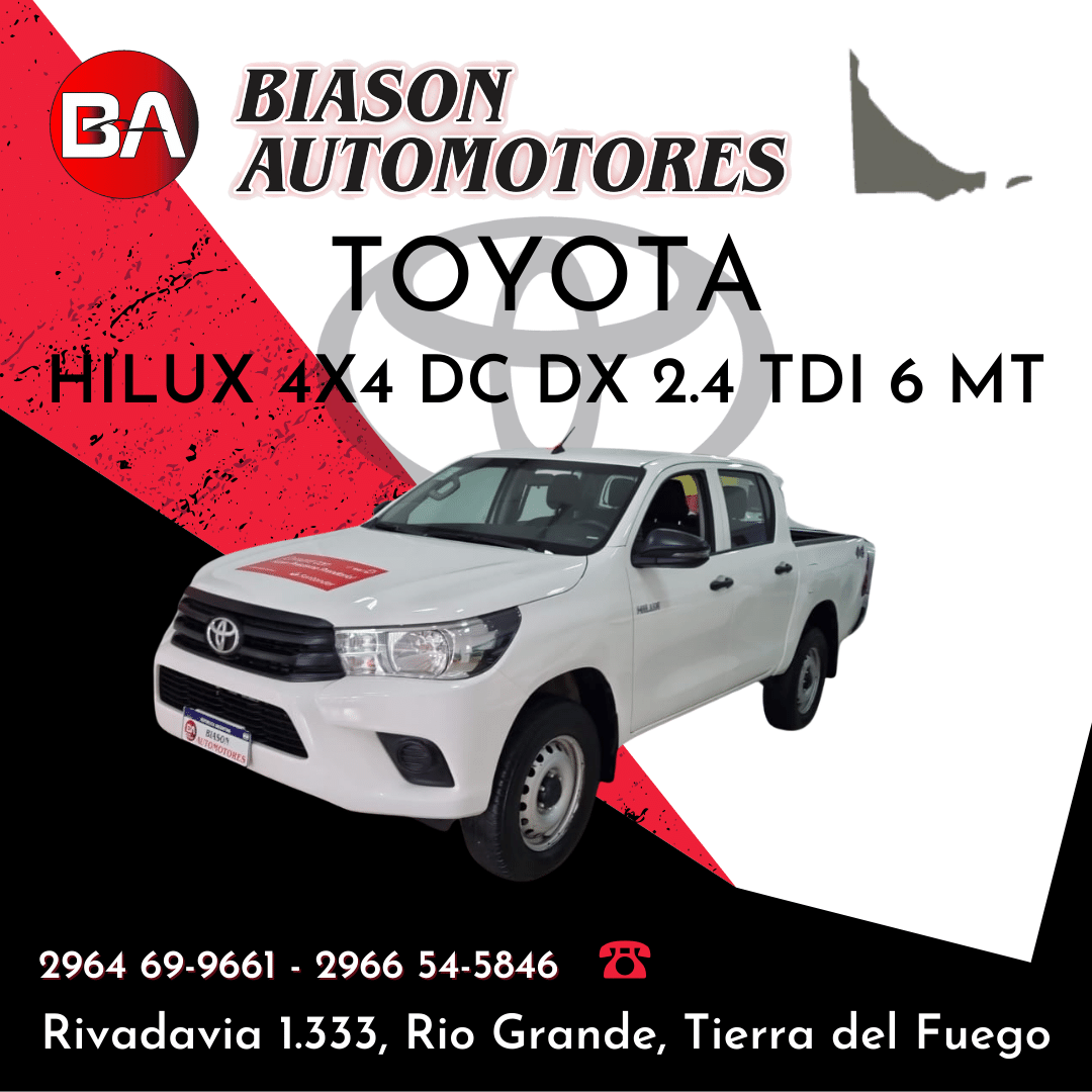 TOYOTA HILUX 4X4 DC DX 2.4 TDI 6 MT